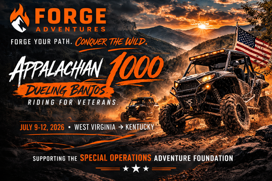 Appalachian 1000 Rally | Team Rudder Asche Riding for Veterans