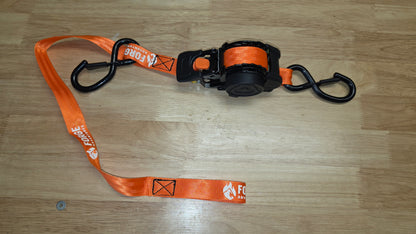 Automatic Ratchet Strap Retractable 1" X 10ft 800kg Motorcycle Tie Down Strap