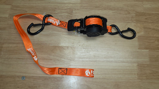 Automatic Ratchet Strap Retractable 1" X 10ft 800kg Motorcycle Tie Down Strap