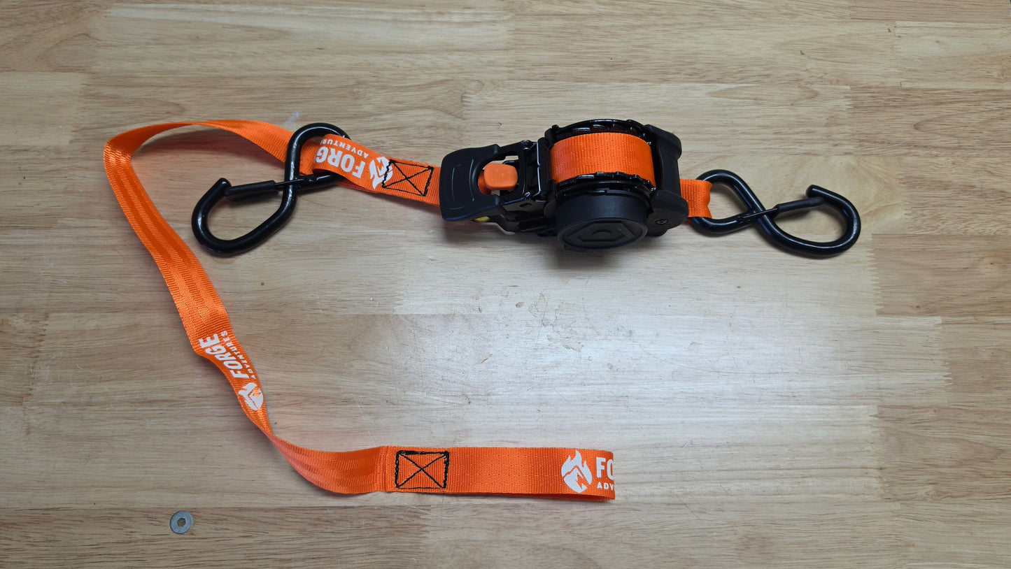 Automatic Ratchet Strap Retractable 1" X 10ft 800kg Motorcycle Tie Down Strap