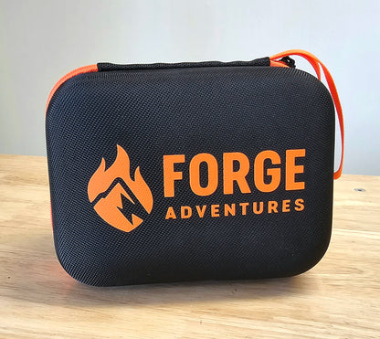 Forge Adventures 4 in 1 Portable Tire Pump and Jump pack with work light