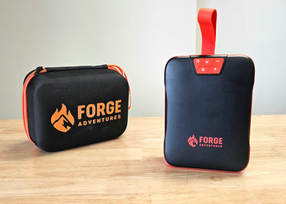Forge Adventures 4 in 1 Portable Tire Pump and Jump pack with work light