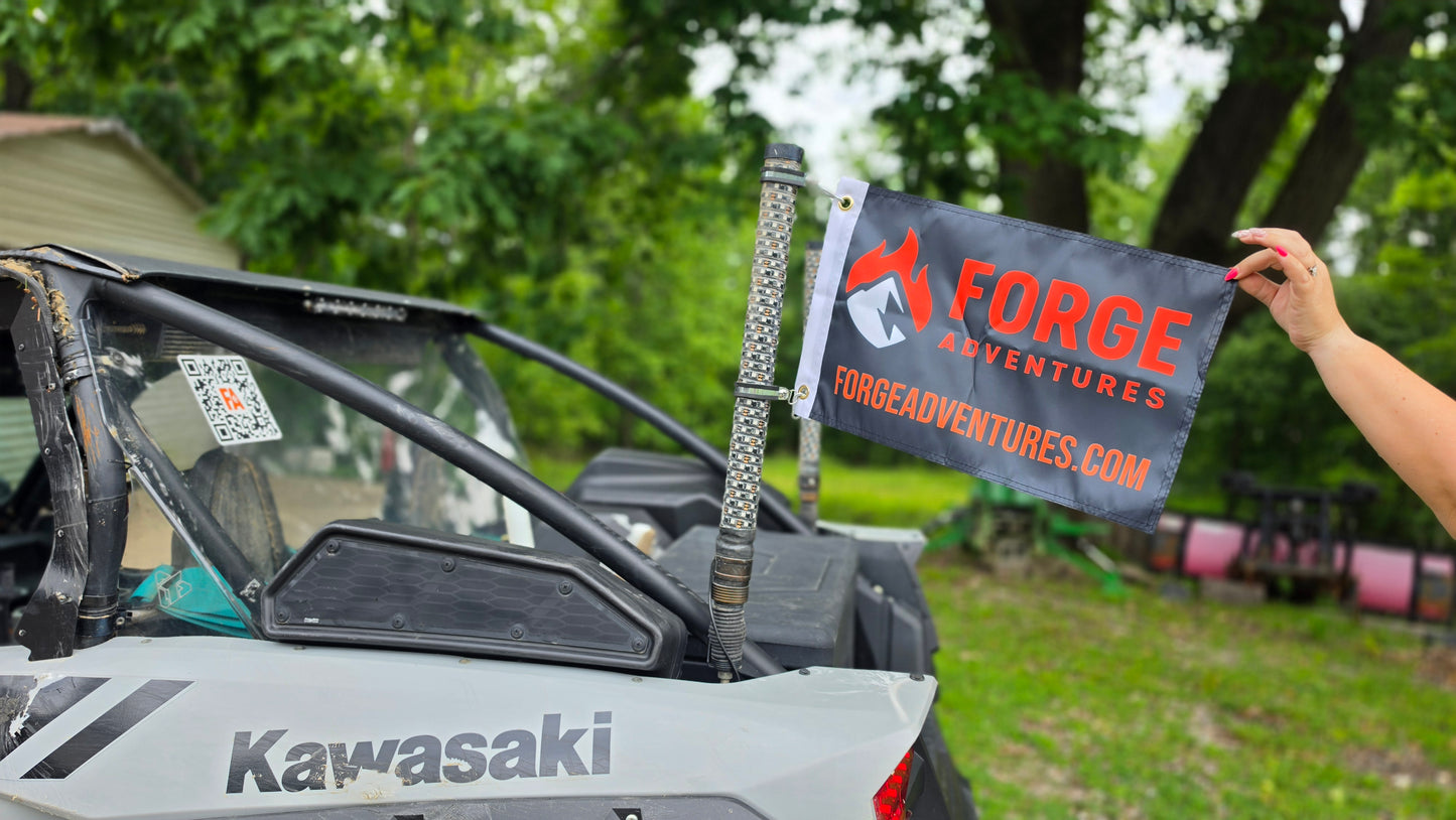 Forge Adventures whip flag - 12x18 inch
